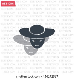 ladies' hats, web icon. vector design