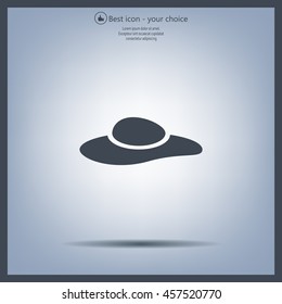 ladies' hats, web icon. vector design