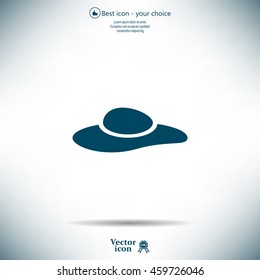 ladies' hats, web icon. vector design