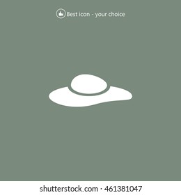 ladies' hats, web icon. vector design