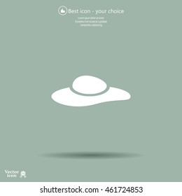 ladies' hats, web icon. vector design