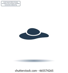 ladies' hats, web icon. vector design