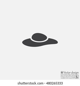 ladies' hats, web icon. vector design