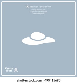 ladies' hats, web icon. vector design