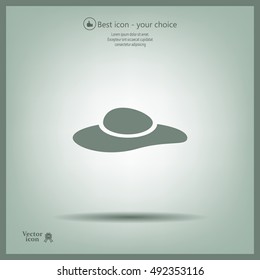 ladies' hats, web icon. vector design