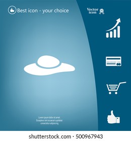 ladies' hats, web icon. vector design