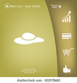 ladies' hats, web icon. vector design