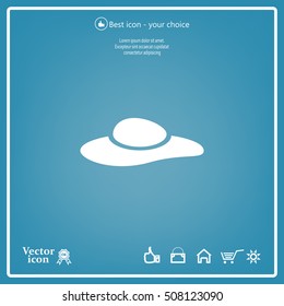 ladies' hats, web icon. vector design