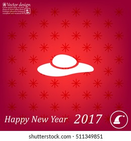 ladies' hats, web icon. vector design