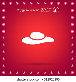 ladies' hats, web icon. vector design