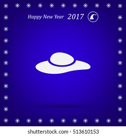 ladies' hats, web icon. vector design