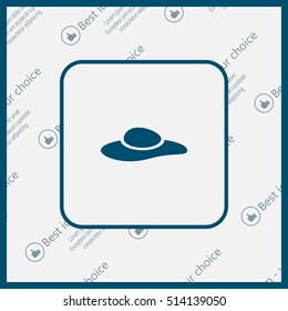 ladies' hats, web icon. vector design