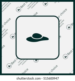 ladies' hats, web icon. vector design