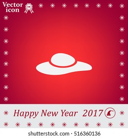 ladies' hats, web icon. vector design
