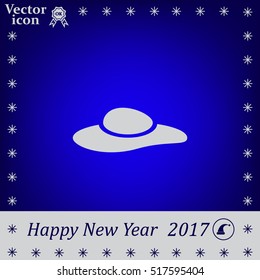 ladies' hats, web icon. vector design