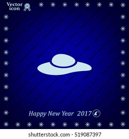 ladies' hats, web icon. vector design