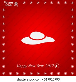 ladies' hats, web icon. vector design