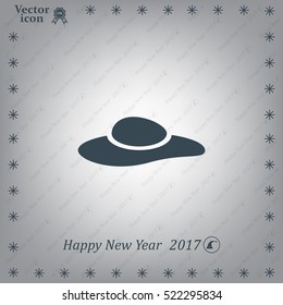 ladies' hats, web icon. vector design
