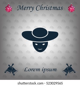 ladies' hats, web icon. vector design