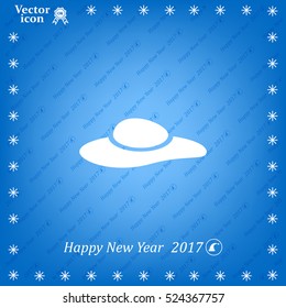 ladies' hats, web icon. vector design