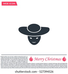 ladies' hats, web icon. vector design