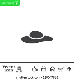 ladies' hats, web icon. vector design