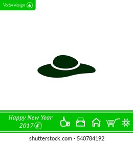 ladies' hats, web icon. vector design