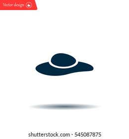 ladies' hats, web icon. vector design