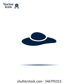 ladies' hats, web icon. vector design