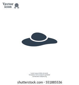 ladies' hats, web icon. vector design