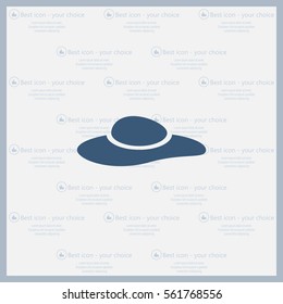 ladies' hats, web icon. vector design
