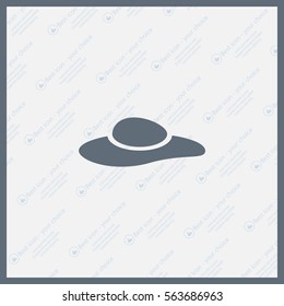 ladies' hats, web icon. vector design