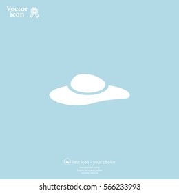 ladies' hats, web icon. vector design