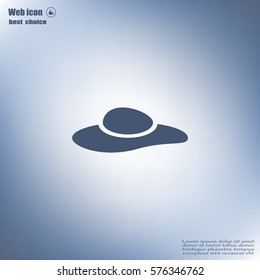 ladies' hats, web icon. vector design