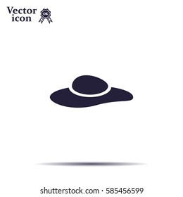 ladies' hats, web icon. vector design