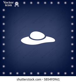 ladies' hats, web icon. vector design
