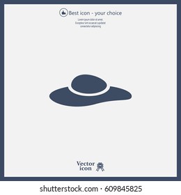 ladies' hats, web icon. vector design
