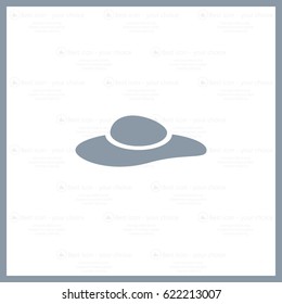 ladies' hats, web icon. vector design