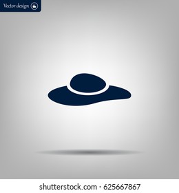 ladies' hats, web icon. vector design
