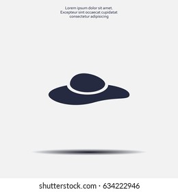 ladies' hats, web icon. vector design