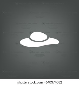 ladies' hats, web icon. vector design