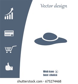 ladies' hats, web icon. vector design