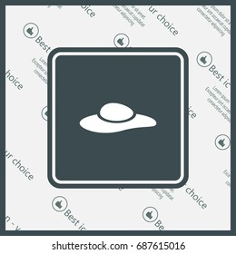 ladies' hats, web icon. vector design