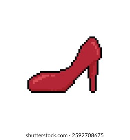 ladies high heels pixel art