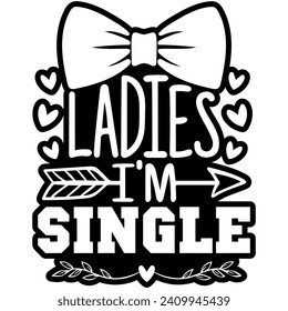 ladies im single valentines black vector graphic design and cut file