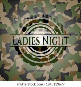 Ladies Night camouflage emblem