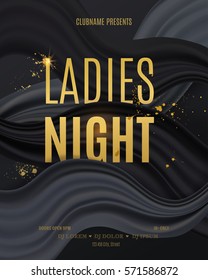 Ladies Night Party Design. Vector Illustration For Poster, Flyer Or Banner