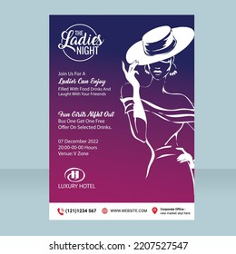 Ladies Night Party Flyer Template
