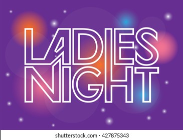 Ladies Night Sign