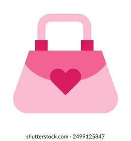 Ladies Purse Flat Icon Design For Personal nad Commercial Use